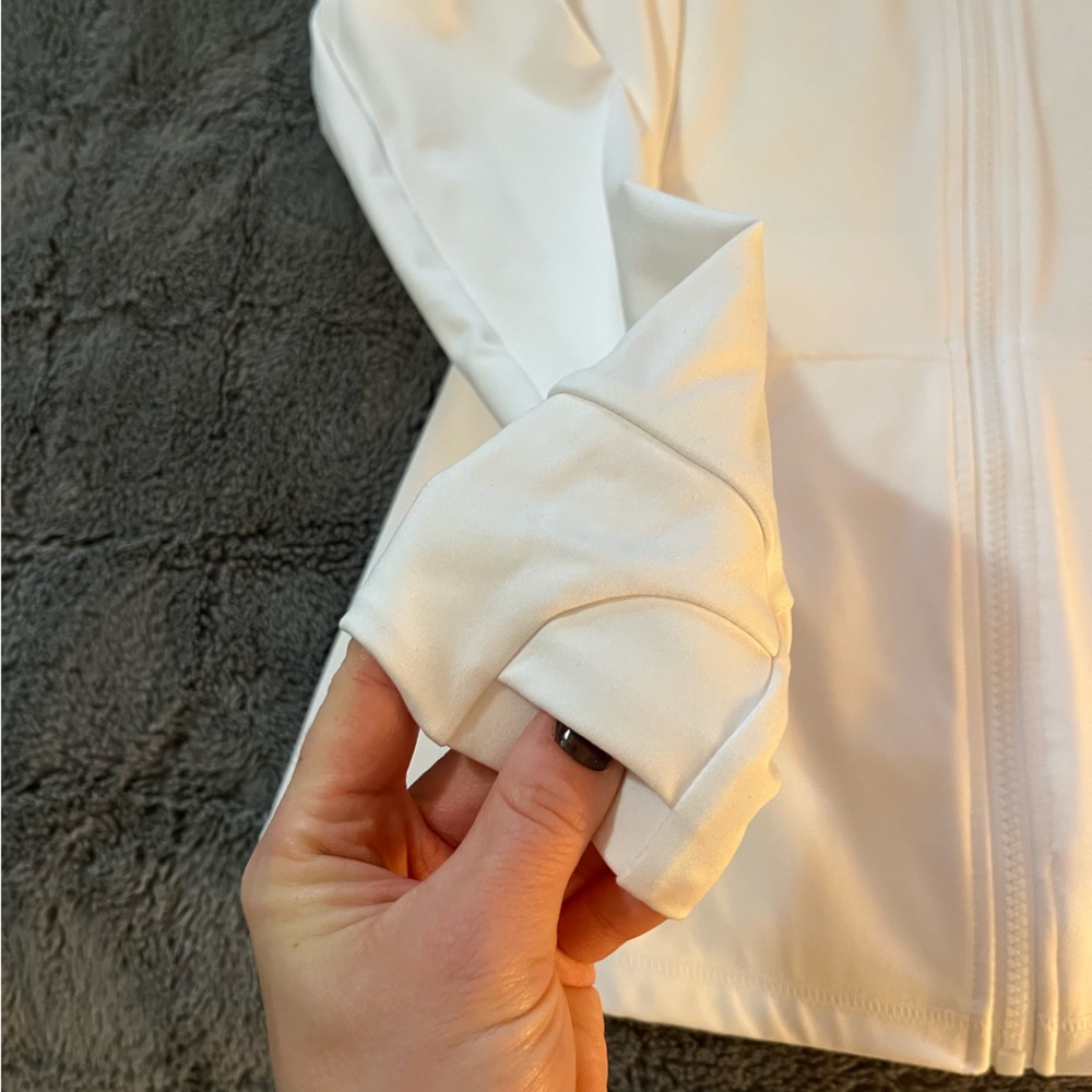 Fabletics White Zip-Up Jacket - Picture 6 of 6